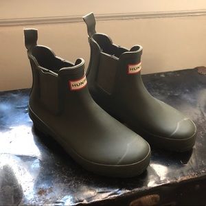 Hunter Original Chelsea Boot - Olive Green US 7